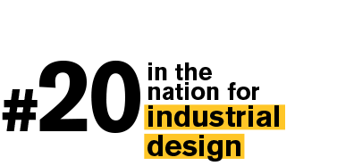 #20 in the nation for industrial design