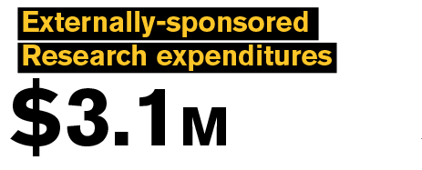 Externally-sponsored Research expenditures $3.1 Million